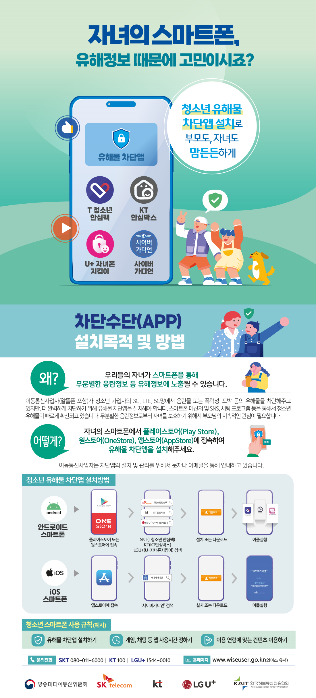 청소년유해정보차단 홍보포스터